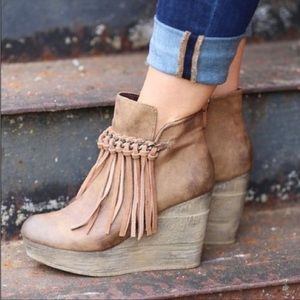 Sbicca Boho Fringe Wedges